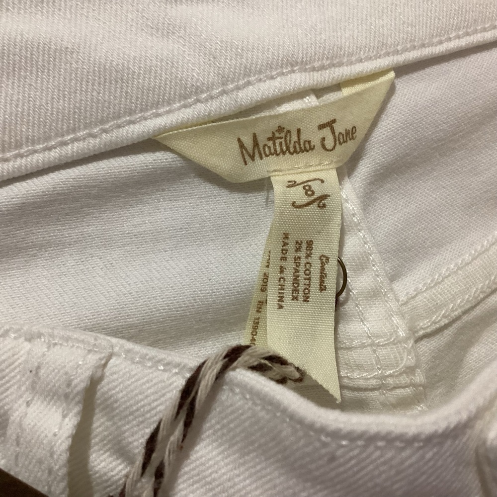 Matilda Jane Sweet Caroline White Jeans Size 8 NWT - Picture 6 of 9